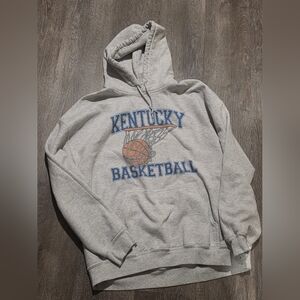 Gildan Gray Kentucky Basketball Hoodie